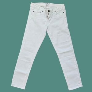PAIGE White Skyline Ankle Peg Jeans | Size 29